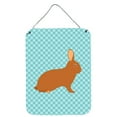 thumbnail image 1 of Rex Rabbit Blue Check Wall or Door Hanging Prints, 1 of 2