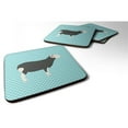 thumbnail image 1 of Carolines Treasures BB8144FC Herwick Sheep Blue Check Foam Coaster, Set of 4, 1 of 3