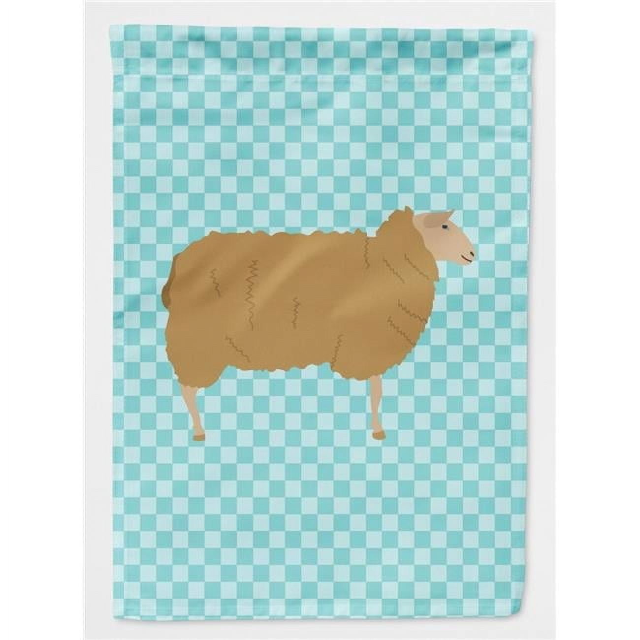 Caroline's Treasures BB8151GF East Friesian Sheep Blue Check Flag Garden Size , Small, multicolor