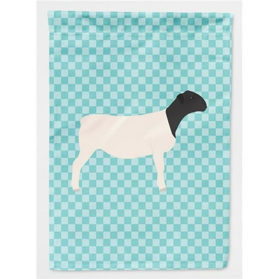 Carolines Treasures BB8152CHF Dorper Sheep Blue Check Flag Canvas House