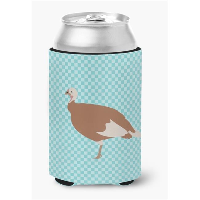 Carolines Treasures BB8158CC Jersey Buff Turkey Hen Blue Check Can or Bottle Hugger