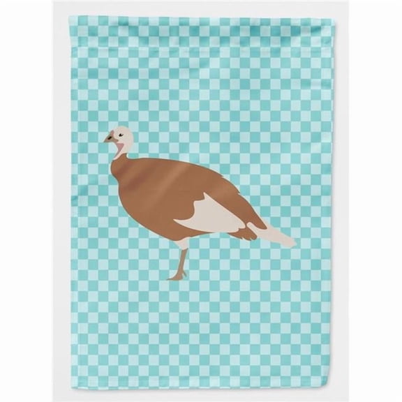 Carolines Treasures BB8158GF Jersey Buff Turkey Hen Blue Check Garden Flag