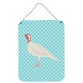 thumbnail image 1 of Carolines Treasures BB8163DS1216 Beltsville Small White Turkey Hen Blue Check Wall or Door Hanging Prints, 1 of 2