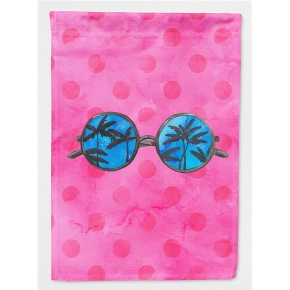 Carolines Treasures BB8179CHF Sunglasses Pink Polkadot Flag Canvas, House Size
