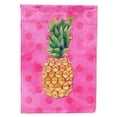 thumbnail image 1 of Carolines Treasures BB8194CHF Pineapple Pink Polkadot Flag Canvas House Size  Large multicolor, 1 of 4