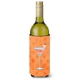 thumbnail image 1 of Carolines Treasures BB8218LITERK Summer Martini Orange Polkadot Wine Bottle Beverge Insulator Hugger  Wine Bottle, 1 of 1