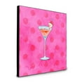 thumbnail image 1 of Carolines Treasures  8 x 8 x 0.625 in. Summer Martini Pink Polkadot Artwork Panel Wall Decor, 1 of 1