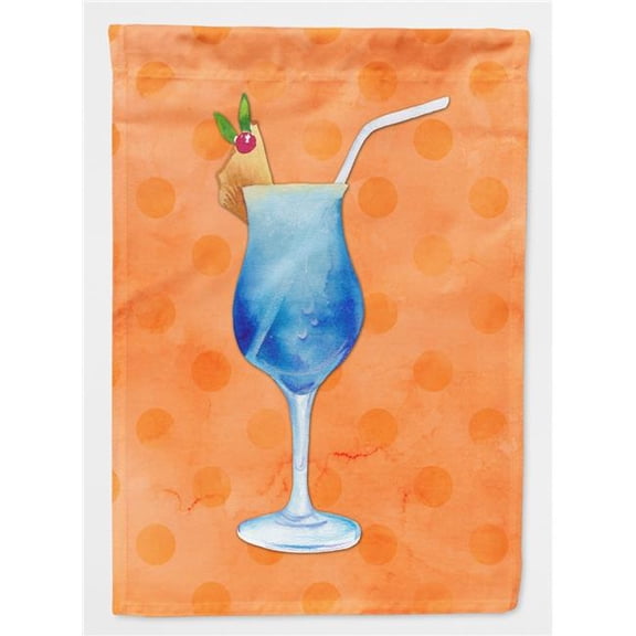 Summer Cocktail Orange Polkadot Flag Garden Size BB8233GF
