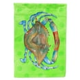 thumbnail image 1 of Carolines Treasures BB8245CHF Blue Crab Green Polkadot Flag Canvas House Size  Large multicolor, 1 of 4
