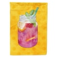 thumbnail image 1 of Carolines Treasures BB8252CHF Mason Jar Cocktail Yellow Polkadot Flag Canvas House Size , Large, Multicolor, 1 of 4