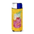 thumbnail image 1 of Carolines Treasures BB8252MUK Mason Jar Cocktail Yellow Polkadot Michelob Ultra Hugger for slim cans  Slim Can, 1 of 3