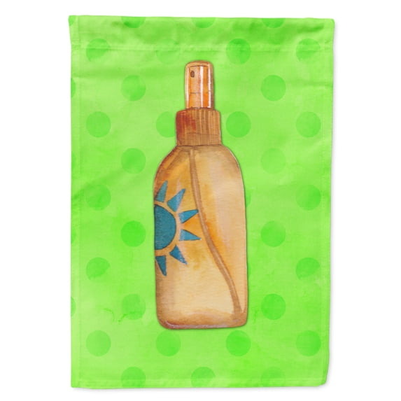 Carolines Treasures BB8260GF Message in a Bottle Green Polkadot Flag Garden Size Small multicolor