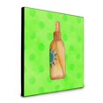thumbnail image 1 of Carolines Treasures  8 x 8 x 0.625 in. Message in a Bottle Green Polkadot Artwork Panel Wall Decor, 1 of 1