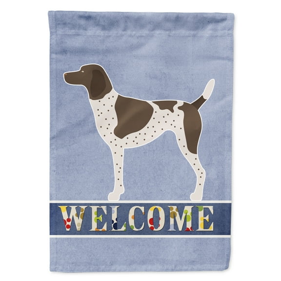 Carolines Treasures BB8283GF German Shorthaired Pointer Welcome Flag Garden Size  Small multicolor
