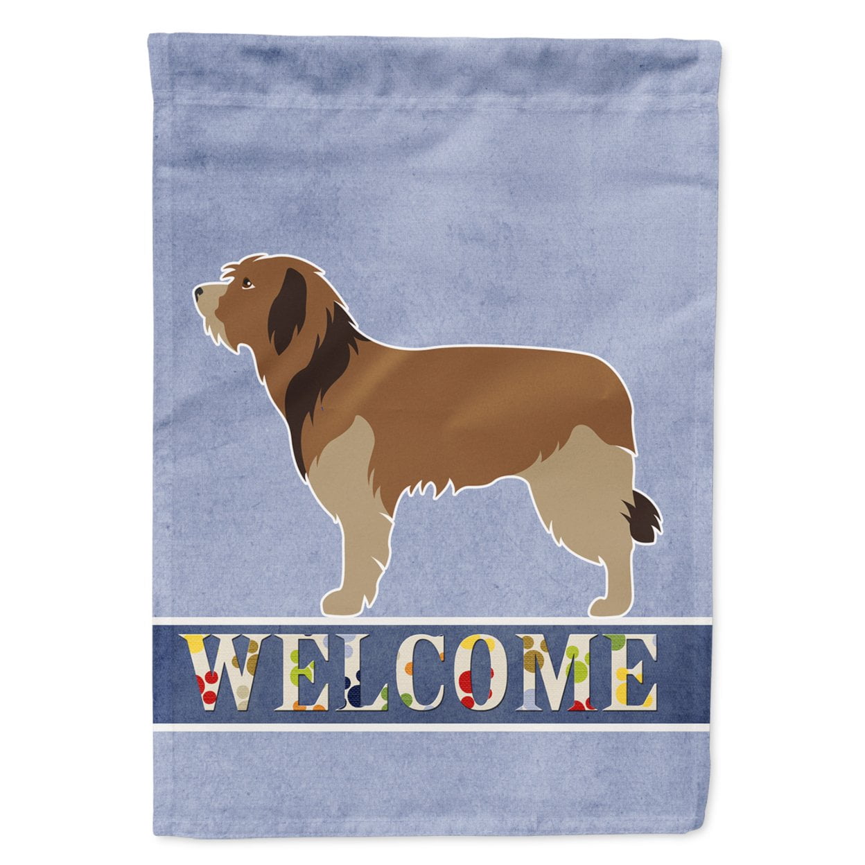 Carolines Treasures BB8295GF Catalan Sheepdog Welcome Flag Garden Size  Small multicolor