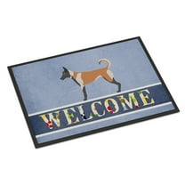 Carolines Treasures BB8299JMAT Malinois Welcome Door Mat Indoor Rug or Outdoor Welcome Mat 24x36 Doormat  36"L x 24"W