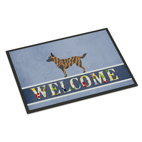 Carolines Treasures BB8300MAT Dutch Shepherd Welcome Door Mat Indoor Rug or Outdoor Welcome Mat 18x27 Doormat 27"L x