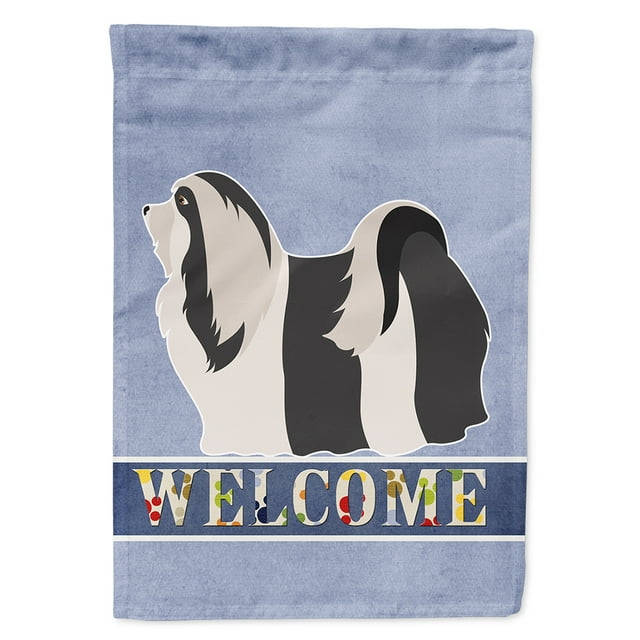 Carolines Treasures BB8314CHF Havanese Welcome Flag Canvas House Size Large multicolor