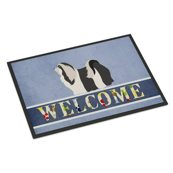 Carolines Treasures BB8314MAT Havanese Welcome Door Mat Indoor Rug or Outdoor Welcome Mat 18x27 Doormat  27"L x 18"W