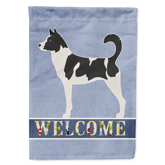 Carolines Treasures BB8329GF Canaan Dog Welcome Flag Garden Size  Small multicolor