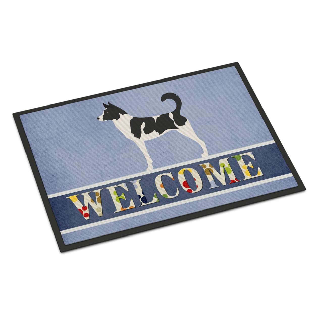 Carolines Treasures BB8329JMAT Canaan Dog Welcome Door Mat Indoor Rug or Outdoor Welcome Mat 24x36 Doormat  36"L x 24"W