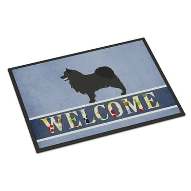 Carolines Treasures BB8347JMAT Swedish Lapphund Welcome Door Mat Indoor Rug or Outdoor Welcome Mat 24x36 Doormat  36"L x