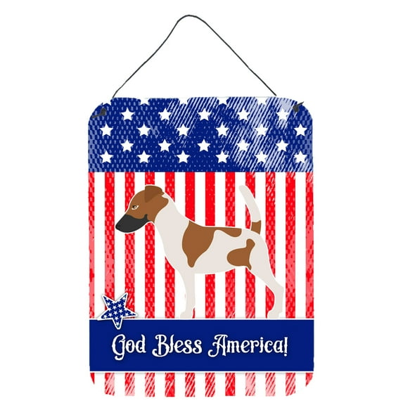 Carolines Treasures BB8360DS1216 Smooth Fox Terrier American Wall or Door Hanging Prints 12x16 multicolor