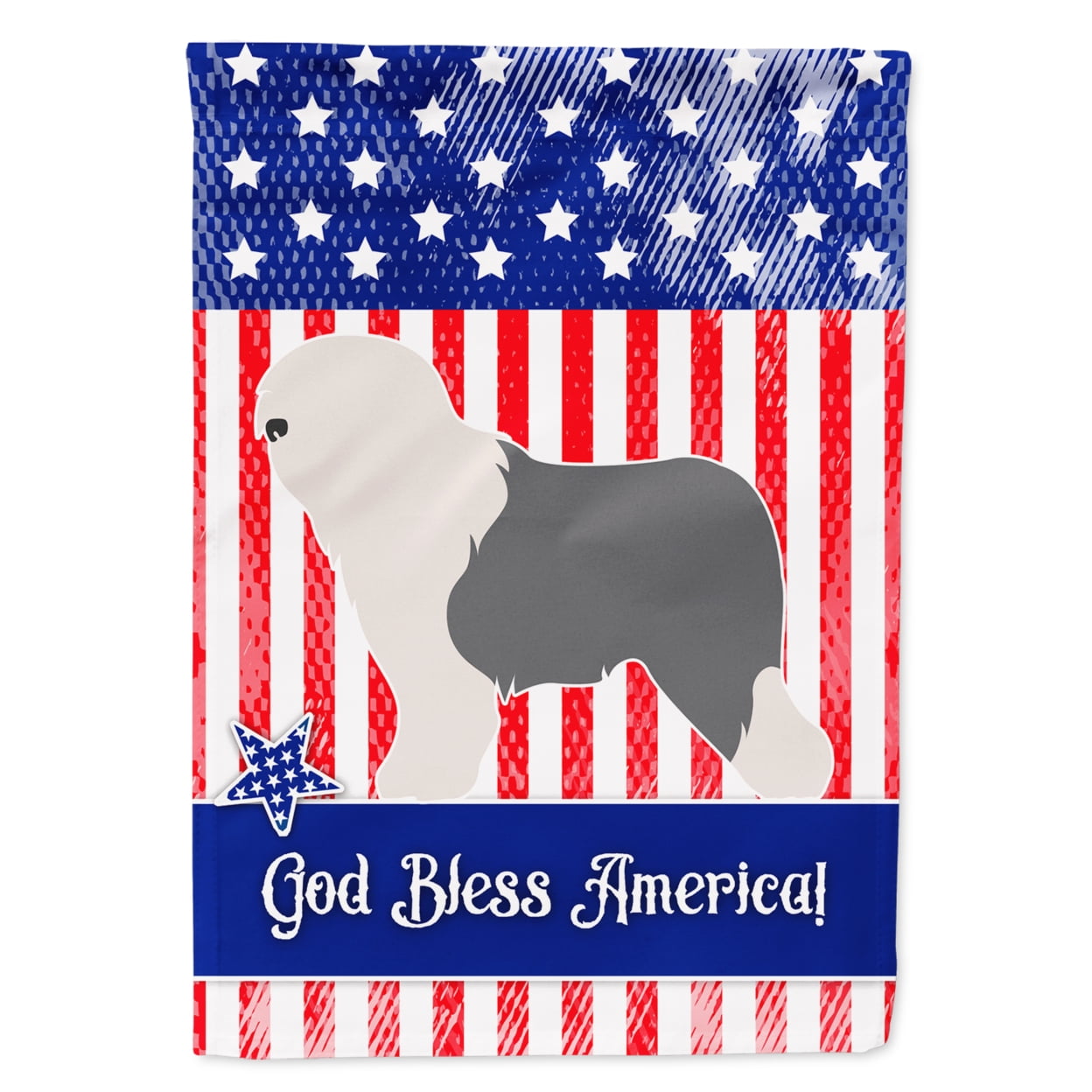 Old English Sheepdog Bobtail American Garden Flag