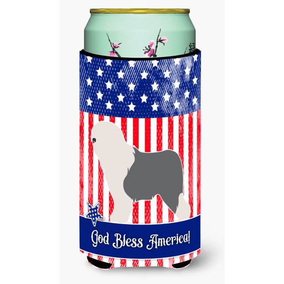 Carolines Treasures BB8375TBC Old English Sheepdog Bobtail American Tall Boy Beverage Insulator Hugger Tall Boy