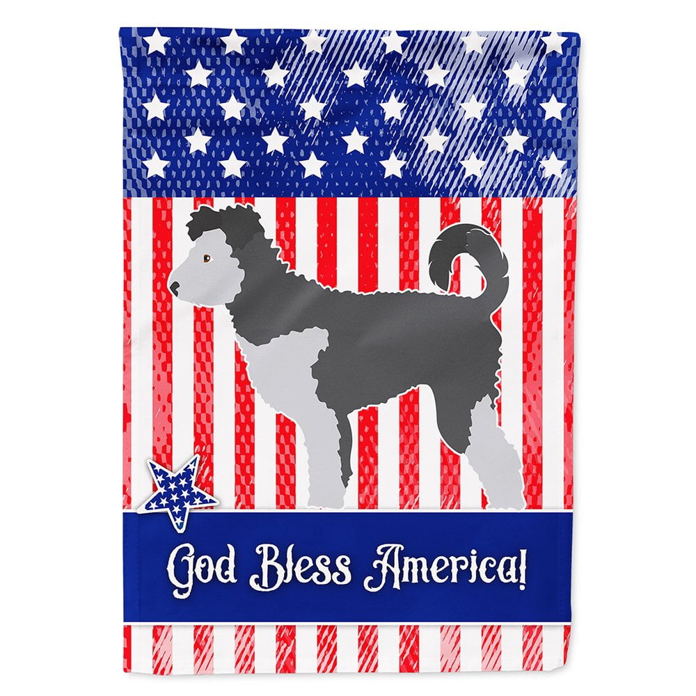 Carolines Treasures BB8378CHF Pumi American Flag Canvas House Size Large multicolor