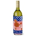 thumbnail image 1 of Carolines Treasures BB8392LITERK Royal Poodle American Wine Bottle Beverge Insulator Hugger  Wine Bottle multicolor, 1 of 1
