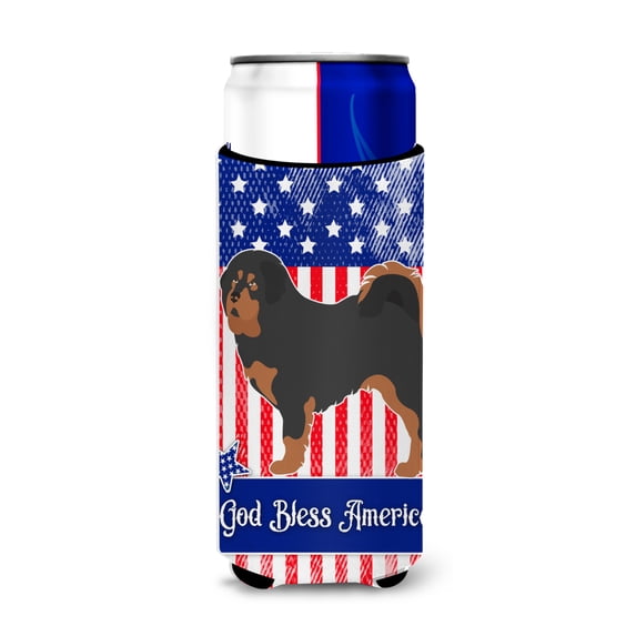 Carolines Treasures BB8407MUK Tibetan Mastiff American Michelob Ultra Hugger for slim cans Slim Can multicolor