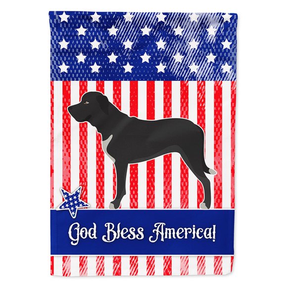 Broholmer Danish Mastiff American Flag Canvas House Size