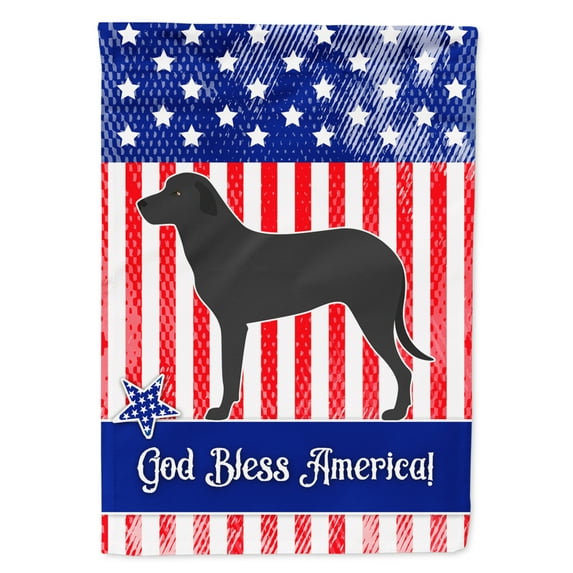 Carolines Treasures BB8427GF Majorca Shepherd Dog American Flag Garden Size  Small multicolor