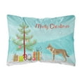 thumbnail image 1 of Carolines Treasures BB8497PW1216 Czechoslovakian Wolfdog Christmas Canvas Fabric Decorative Pillow, 12H x16W, multicolor, 1 of 3