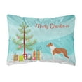 thumbnail image 1 of Carolines Treasures BB8504PW1216 Smooth Collie Christmas Canvas Fabric Decorative Pillow, 12H x16W, multicolor, 1 of 3