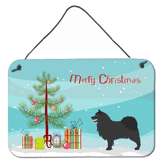 Carolines Treasures BB8509DS812 Swedish Lapphund Christmas Wall or Door Hanging Prints 8x12 multicolor