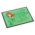 thumbnail image 1 of Carolines Treasures BB8515MAT Mermaid Welcome Green Door Mat Indoor Rug or Outdoor Welcome Mat 18x27 Doormat  18H X 27W, 1 of 2