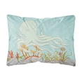 thumbnail image 1 of Carolines Treasures BB8538PW1216 Octopus Underwater Scene Canvas Fabric Decorative Pillow  12H x16W multicolor, 1 of 3
