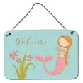 thumbnail image 1 of Carolines Treasures BB8548DS812 Mermaid with Cat Welcome Wall or Door Hanging Prints  8x12 multicolor, 1 of 1