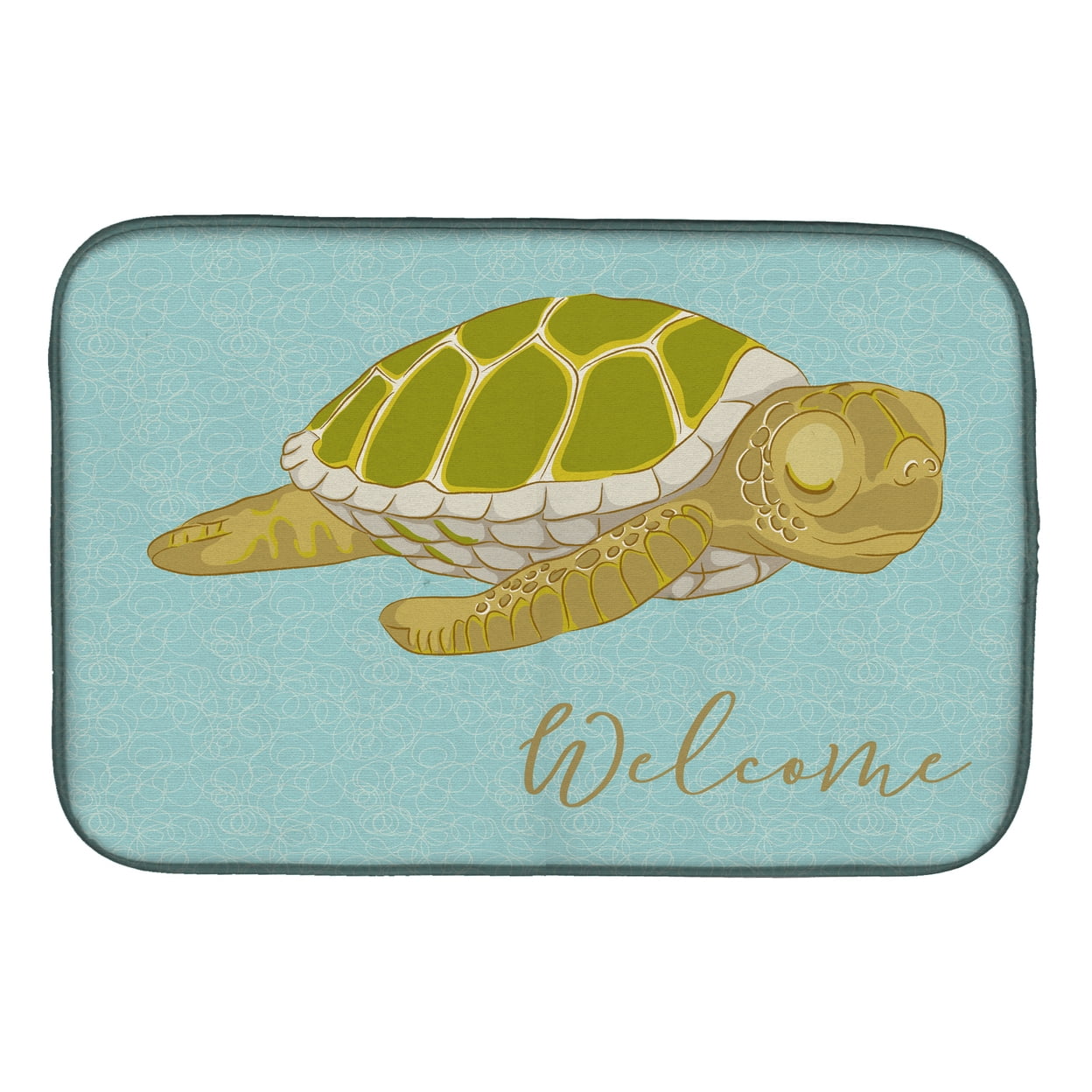Carolines Treasures BB8562DDM Sea Turtle Dish Drying Mat, 14 x