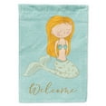 thumbnail image 1 of Carolines Treasures BB8568GF Mermaid Welcome Flag Garden Size  Small multicolor, 1 of 3