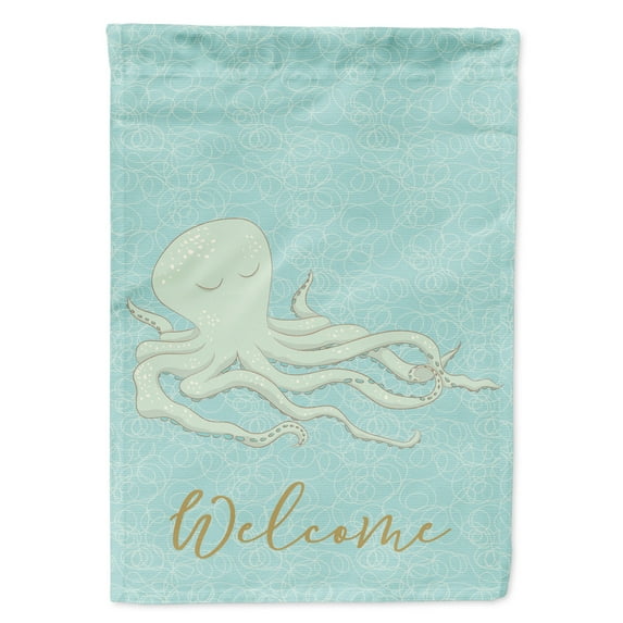 Carolines Treasures BB8573GF Octopus Welcome Flag Garden Size  Small multicolor
