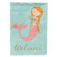 thumbnail image 1 of Carolines Treasures BB8577GF Mermaid with Cat Welcome Flag Garden Size  Small multicolor, 1 of 3