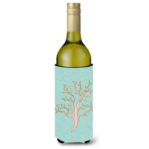 Carolines Treasures BB8583LITERK Coral Wine Bottle Beverge Insulator Hugger Wine Bottle multicolor
