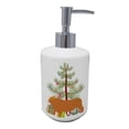 thumbnail image 1 of Carolines Treasures BB9187SOAP 7 x 3.5 in. Unisex Highland Cow Christmas Ceramic Soap Dispenser, Teal, 1 of 1