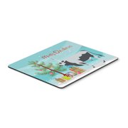 Carolines Treasures BB9191MP Hungarian Grey Steppe Cow Christmas Mouse Pad Hot Pad or Trivet Teal Large multicolor