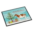 thumbnail image 1 of Caroline's Treasures BB9194JMAT Ayrshire Cow Christmas Door Mat, Indoor Rug or Outdoor Welcome Mat 24x36 Doormat , 36"L, 1 of 4