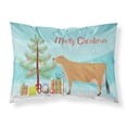 thumbnail image 1 of Carolines Treasures BB9196PILLOWCASE Jersey Cow Christmas Fabric Standard Pillowcase Teal Standard multicolor, 1 of 2