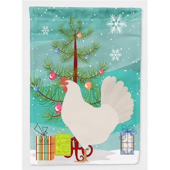 Carolines Treasures BB9207GF Leghorn Chicken Christmas Flag - Garden Size